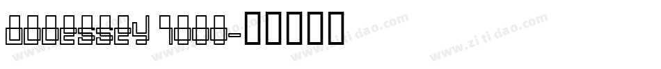 Oddessey 7000字体转换